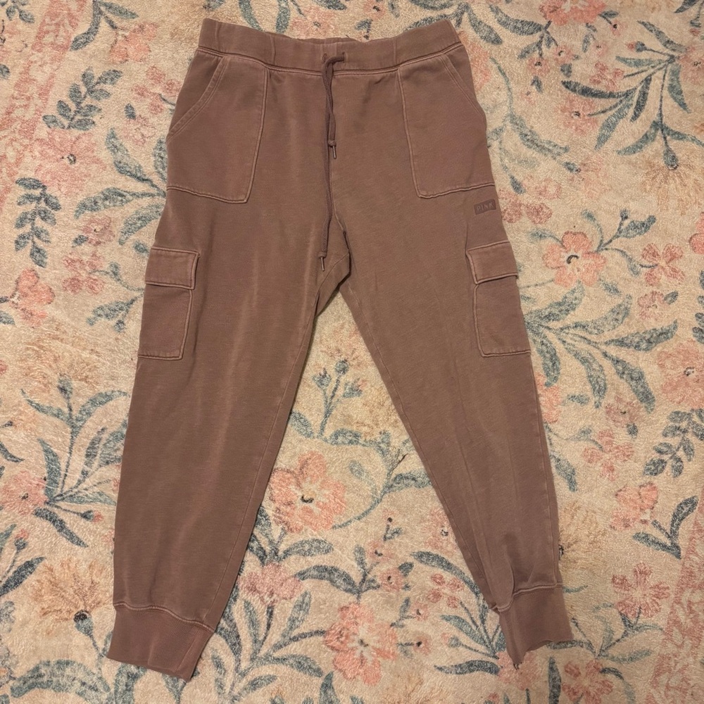PINK brown cargo joggers